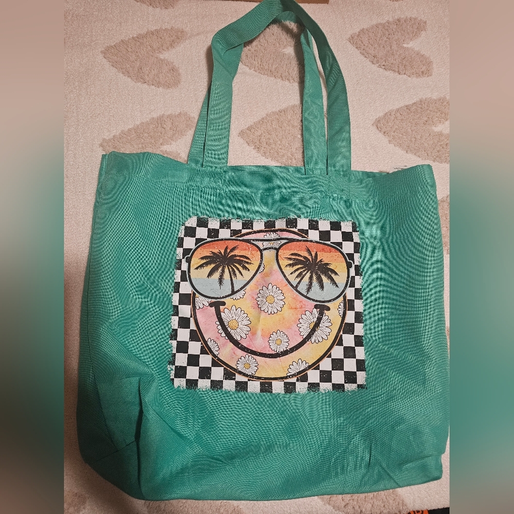 Green Tote Bag New